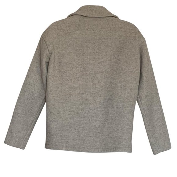 Madewell Short Swing Wool Jacket Stone Gray F3992 XS - Picture 6 of 12